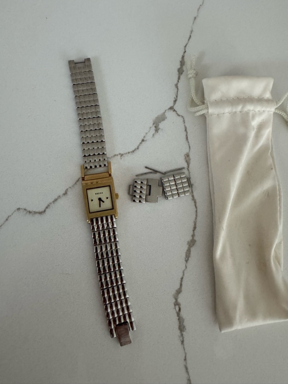 Breda Revel Gold and Silver Two-Tone Women's Bracelet Watch